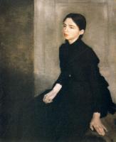 Vilhelm Hammershoi - Portrait D-Une Jeune Fille